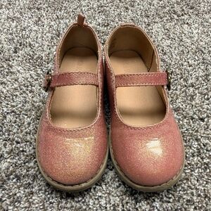 Like New Old Navy Mary-Jane Shoes, Pink Glitter - Toddler Size 9